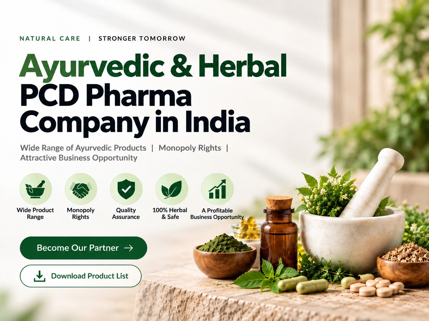 Hands holding a young plant in soil — Nutica Herbocare